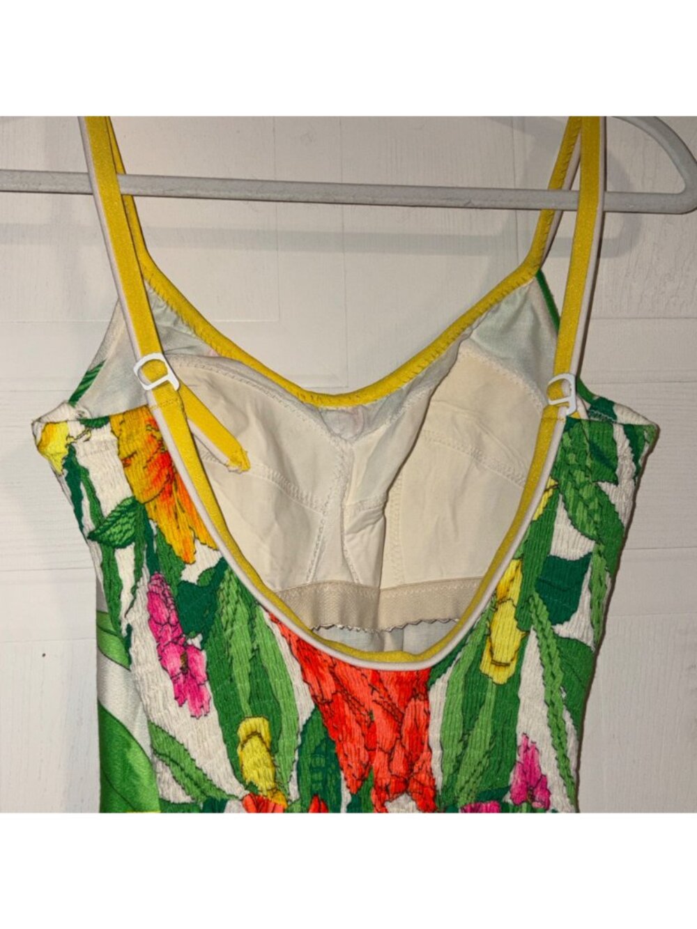 Vintage VTG 1960s Deweese Design Floral Maxi Dress Sof-Cup Bra 14/36 Size 8 - Picture 6 of 13